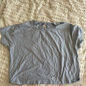 lululemon athletica Blue Boxy Crop T-Shirt